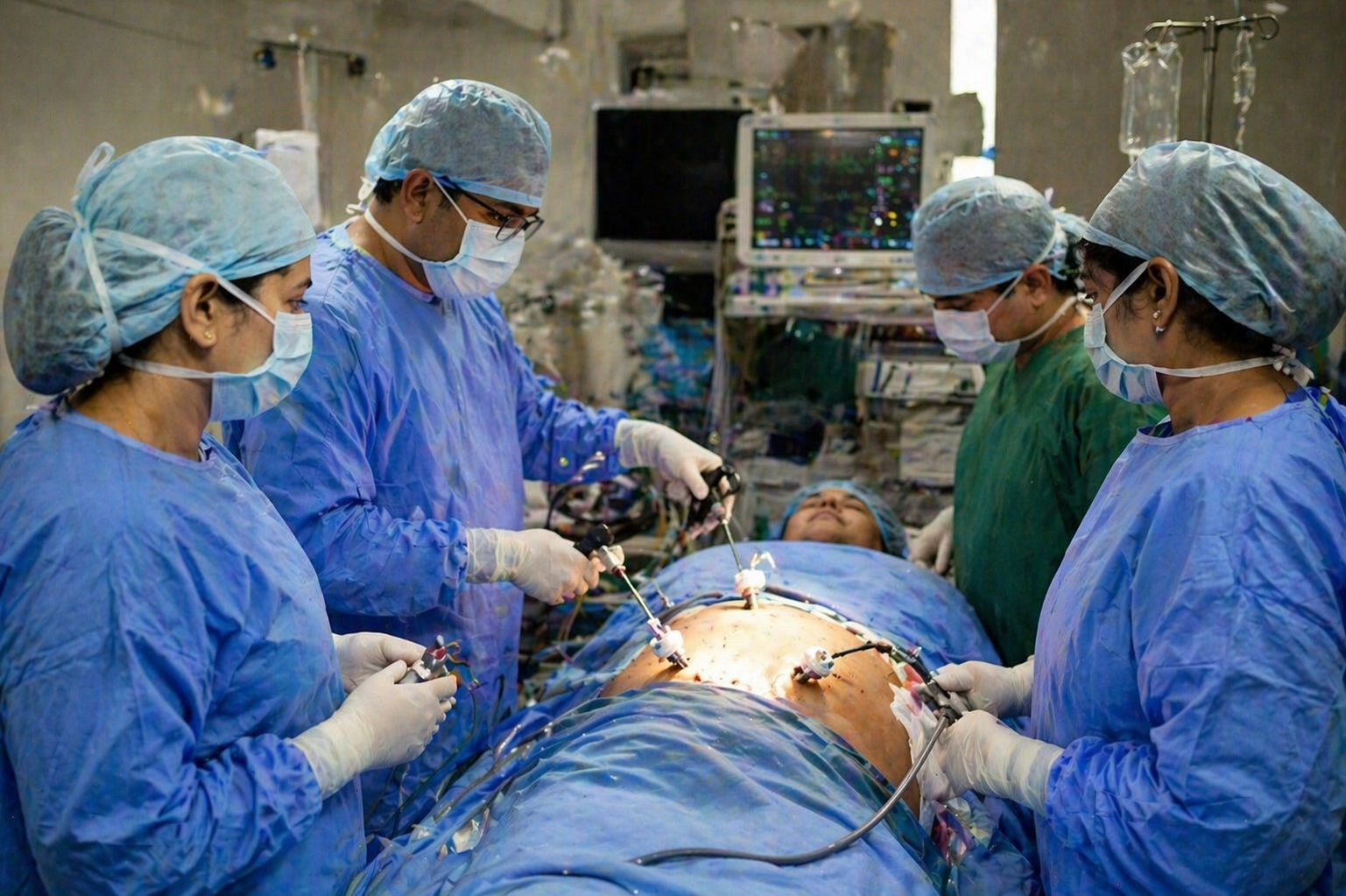 High-Risk Patient with Severe Obesity Successfully Undergoes Complex Minimally Invasive Surgery