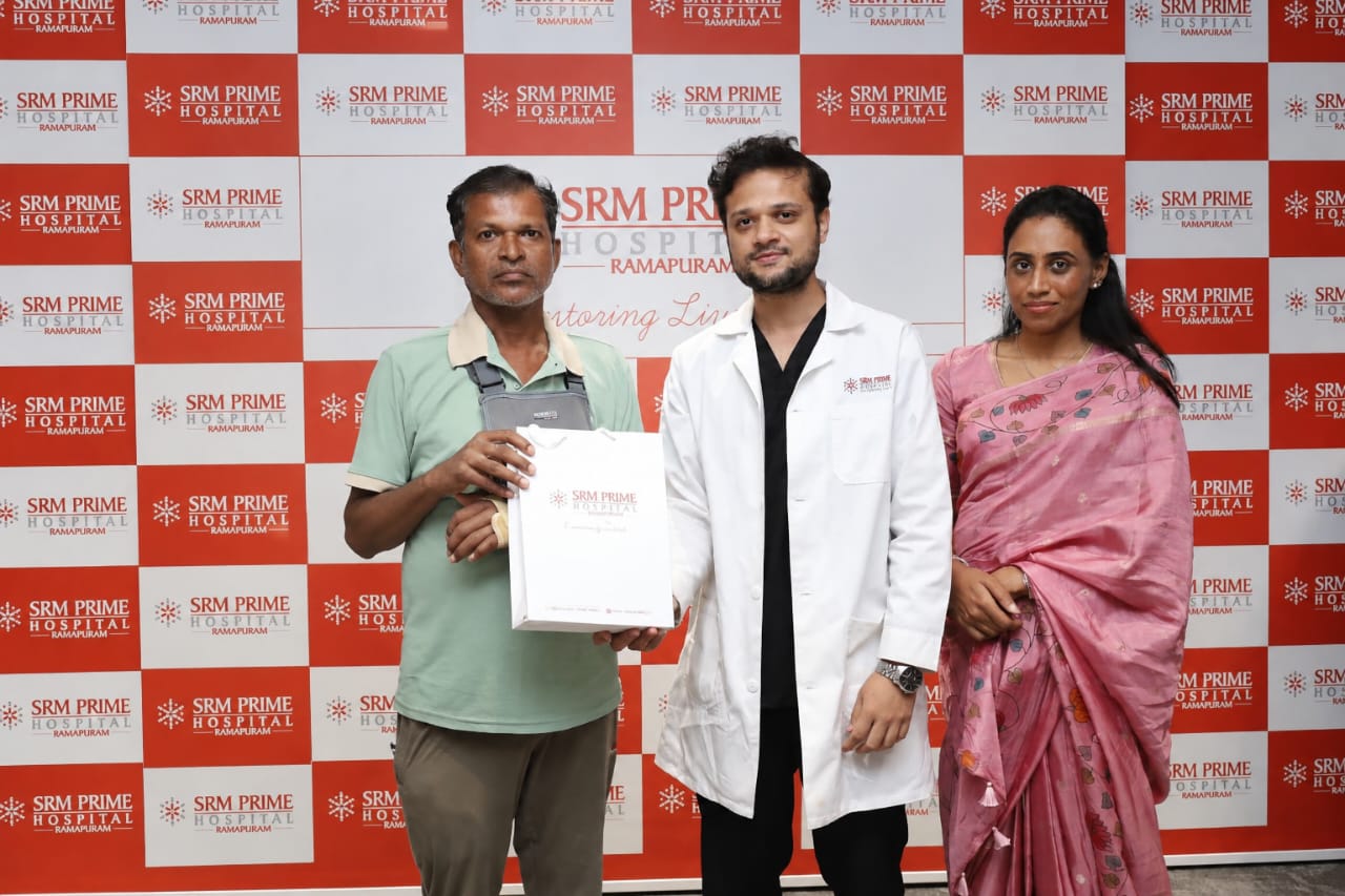 SRM Prime Hospital Restores Arm Movement in 52-Year-Old with Complex Shoulder Injury