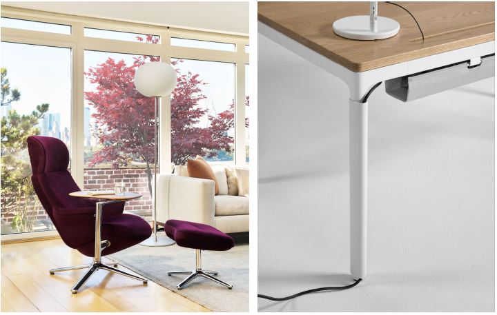 Humanscale Debuts Diffrient Lounge, eFloat Quattro Studio, and M/Charge at Fulton Market Design Days