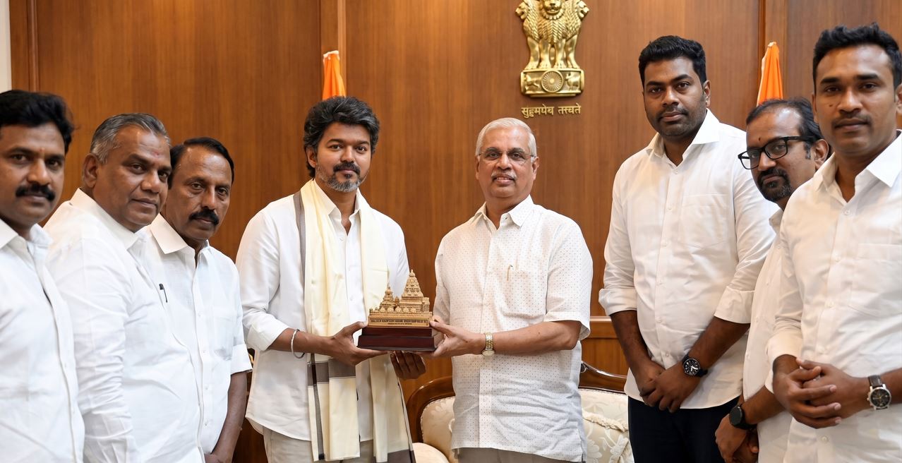 Vijay Meets Governor, Stakes Claim to Form Govt in Tamil Nadu!