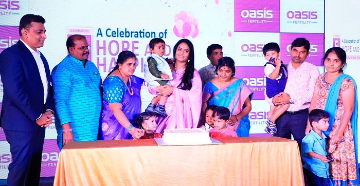 Oasis Fertility Warangal celebrates its 5th year anniversary with IVF Born babies and 200 Gynecologists from Warangal